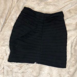 Black mini skirt